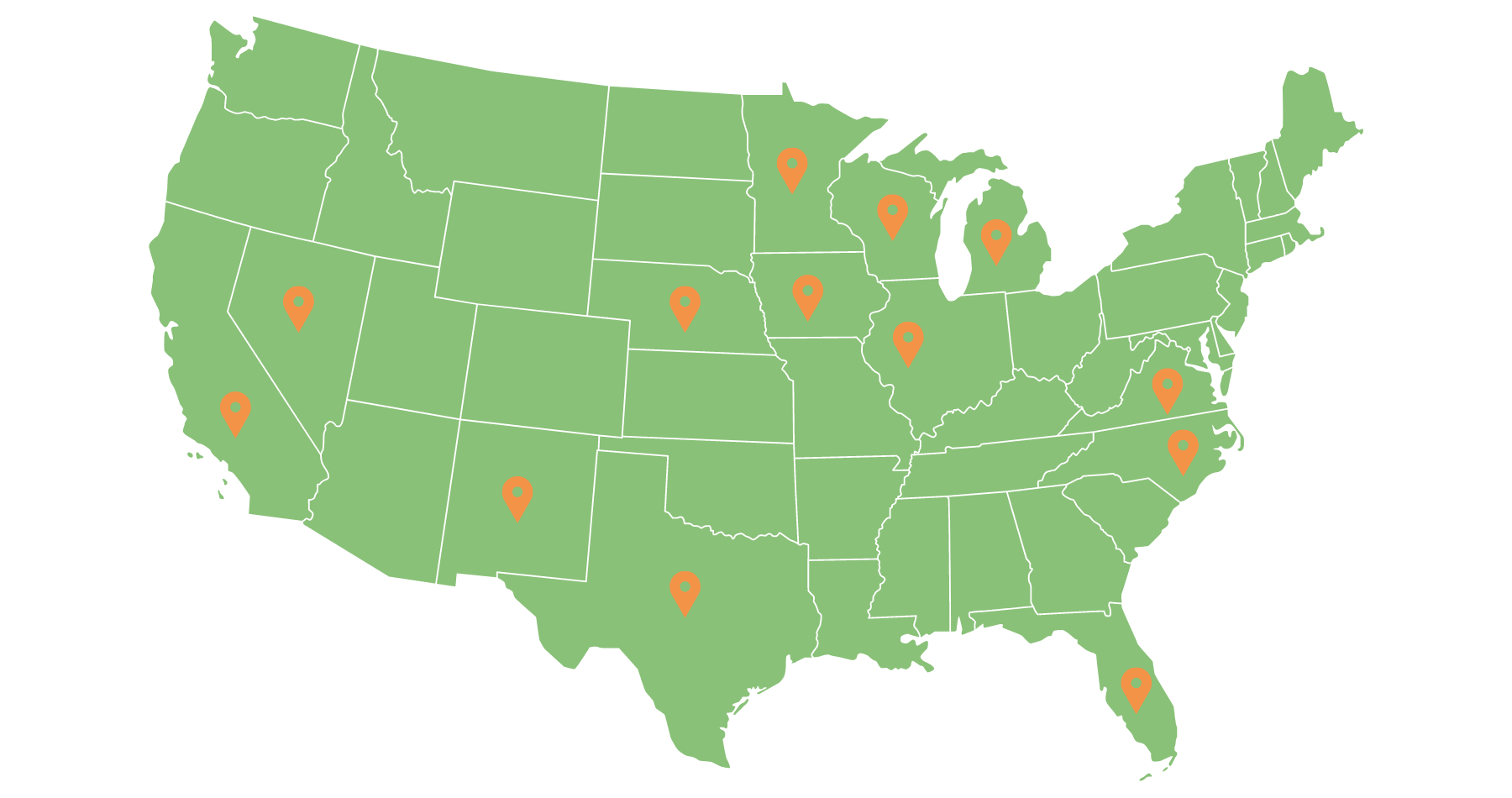 Dave Molenda Speaking Map.